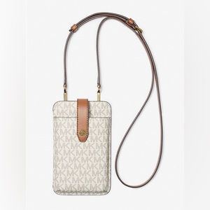 Michael Kors Logo Smartphone Crossbody Bag